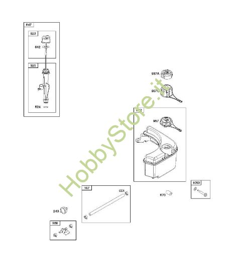 H - Alimentazione carburante, lubrificazione B&S - 12 €¦ 122Q02-0154-B1 brand Stihl